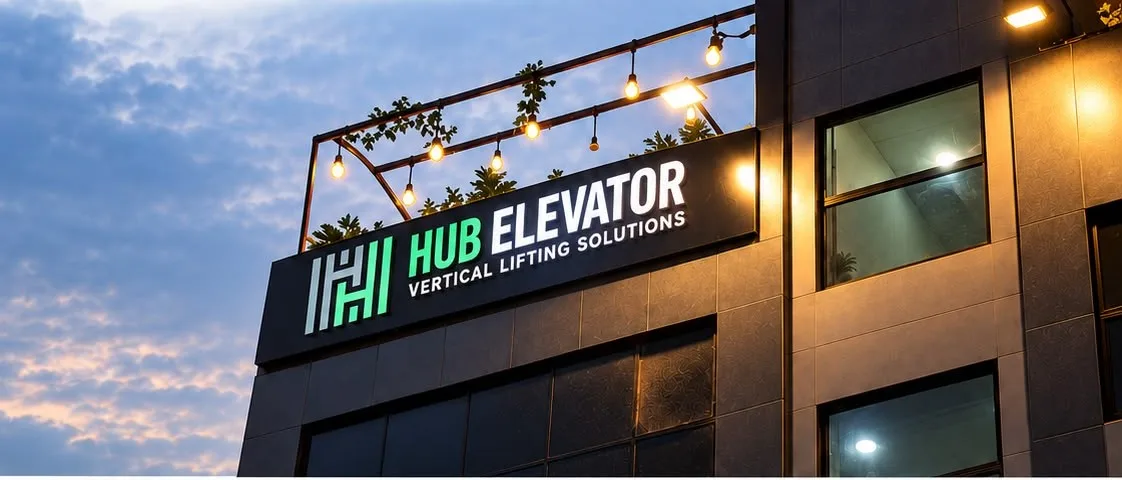 Hub Elevator display centre exterior, Bukhari Commercial, DHA Phase 6, Karachi