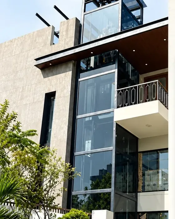 Residential Glass Elevator by Hub Elevator